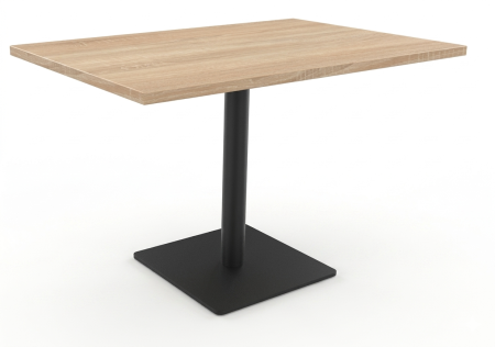 table 120x80 piètement métallique à roulette